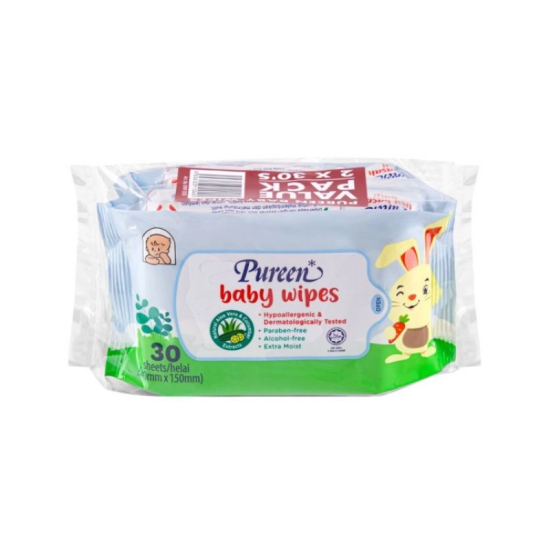 PUREEN BABY WIPES 30'S*2