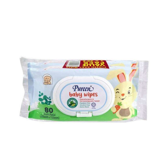 PUREEN BABY WIPES (BLUE/ORANGE/PURPLE) 2x 80'S PUREEN BABY WIPES (BLUE/ORANGE/PURPLE) 2x 80'S
