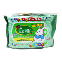 PUREEN BABY WIPES WITH ALOE VERA 30'S*2 PUREEN BABY WIPES WITH ALOE VERA 30'S*2