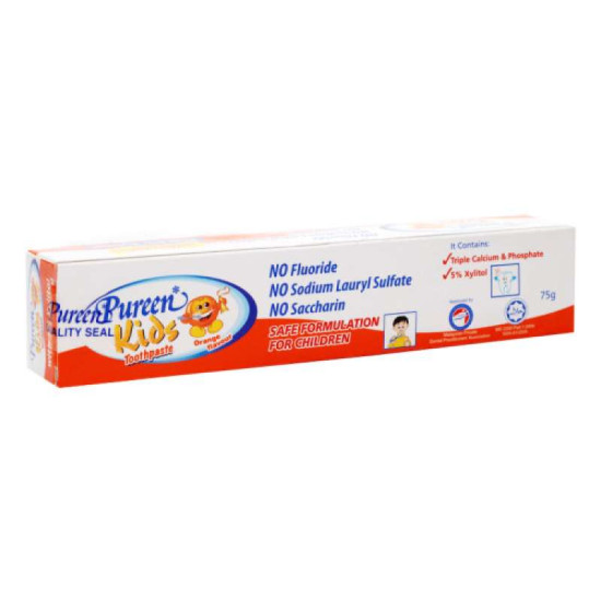 PUREEN KIDS TOOTHPASTE - ORANGE 75GM