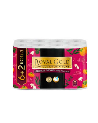 ROYAL GOLD KITCHEN TOWEL 50'S*6R+2r