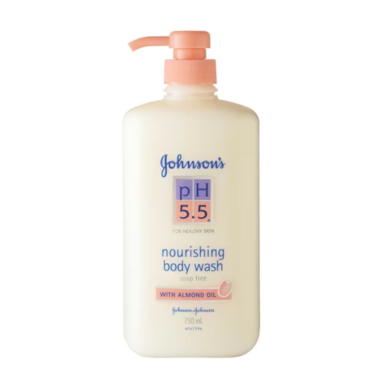 JOHNSON'S PH 5.5 BODY WASH ALMOND OIL 750ML