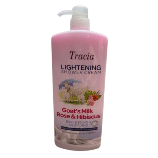 TRACIA LIGHT SHOWER CREAM ROSE & HIBISCUS 1L