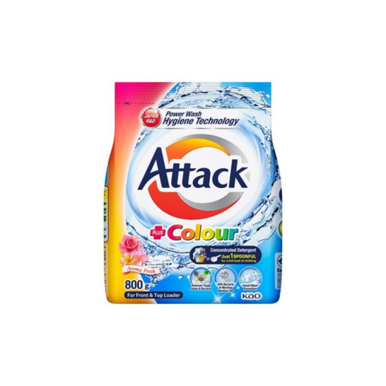 KAO ATTACK DETERGENT POWDER COLOUR 800GM