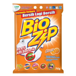 BIO ZIP DETERGENT POWDER - ORANGE 750GM BIO ZIP DETERGENT POWDER - ORANGE 750GM