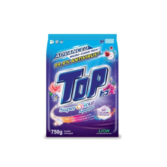 TOP DETERGENT POWDER - SUPER COLOUR 750GM