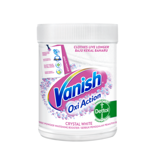 VANISH POWDER O2 CRYSTAL WHITE 500GM