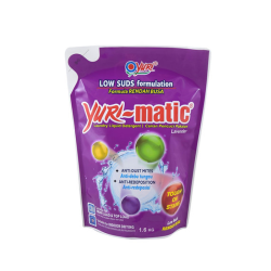 YURI MATIC LIQUID DETERGENT (REFILL) LOW SUDS 1.6KG YURI MATIC LIQUID DETERGENT (REFILL) LOW SUDS 1.6KG