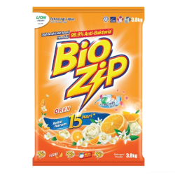 BIO ZIP DETERGENT POWDER - ORANGE 3.8KG BIO ZIP DETERGENT POWDER - ORANGE 3.8KG