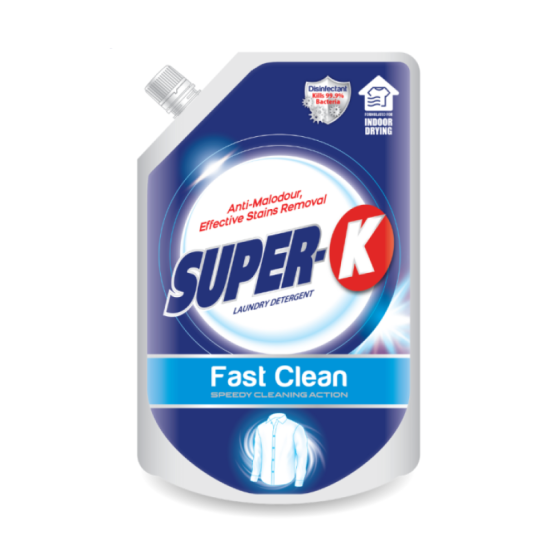 SUPER-K LIQUID FAST CLEAN LAUNDRY DETERGENT 1.8KG