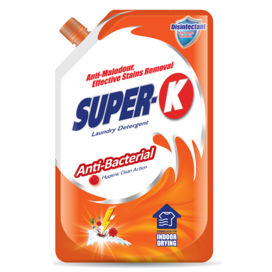 SUPER-K LIQUID ANTI BACTERIA LAUNDRY DETERGENT 1.8