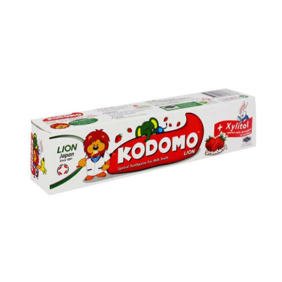 KODOMO LION TOOTHPASTE - STRAWBERRY 80GM