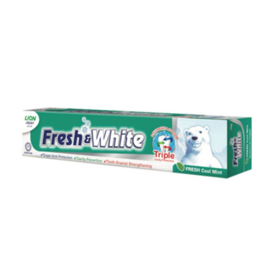 FRESH & WHITE TOOTHPASTE - FRESH COOL MINT 70GM