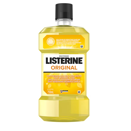 LISTERINE MOUTHWASH RINSE ORIGINAL 750ML