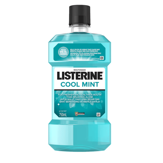 LISTERINE MOUTHWASH RINSE COOL MINT 750ML