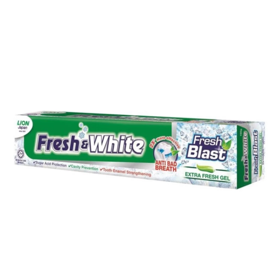 FRESH & WHITE TOOTHPASTE BLAST - EXTRA FRESH 160GM