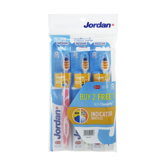 JORDAN ALFA TOOTHBRUSH - MEDIUM 2+1'S