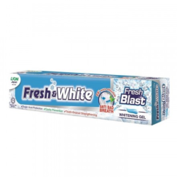 FRESH & WHITE TOOTHPASTE BLAST - WHITENING 160GM FRESH & WHITE TOOTHPASTE BLAST - WHITENING 160GM