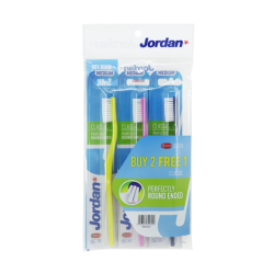 JORDAN CLASSIC TOOTHBRUSH - MEDIUM 2+1'S JORDAN CLASSIC TOOTHBRUSH - MEDIUM 2+1'S