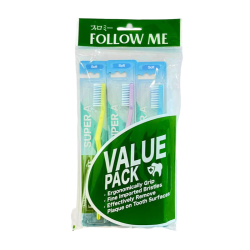FOLLOW ME SUPER A TOOTHBRUSH - SOFT 3'S FOLLOW ME SUPER A TOOTHBRUSH - SOFT 3'S
