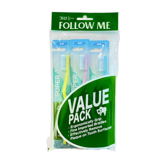 FOLLOW ME SUPER A TOOTHBRUSH - SOFT 3'S