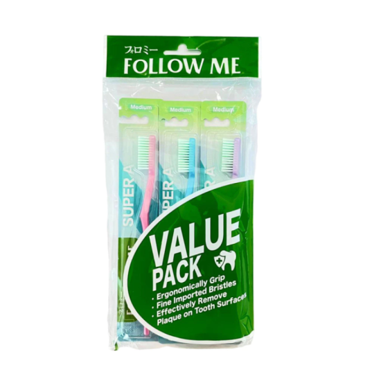 FOLLOW ME SUPER A TOOTHBRUSH - MEDIUM 3'S