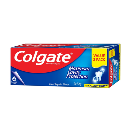 COLGATE TOOTHPASTE GREAT REGULAR FALVOUR 225G*2