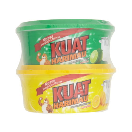 KUAT HARIMAU DISHWASH PASTE MIXED (TP) 400G*2