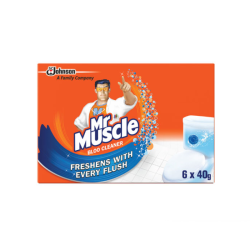 MR MUSCLE - KIWI KLEEN BLOO CLEANER 40G*6S MR MUSCLE - KIWI KLEEN BLOO CLEANER 40G*6S
