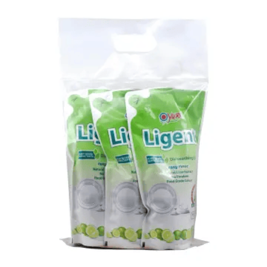 YURI LIGENT DISHWASH (REFILL) - LIME 600ML*3