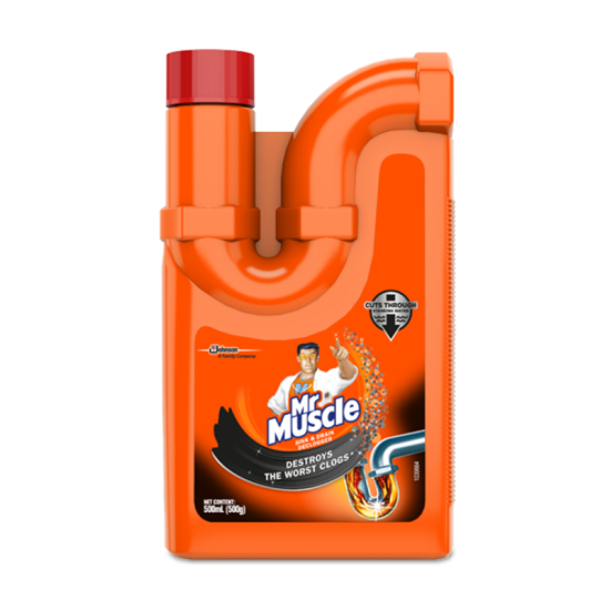 MR. MUSCLE SINK & DRAIN DECLOGGER 500ML