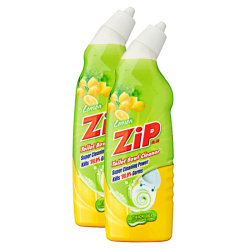 ZIP TOILET BOWL CLEANER (TWIN PACK) - LEMON 500ML*2 ZIP TOILET BOWL CLEANER (TWIN PACK) - LEMON 500ML*2