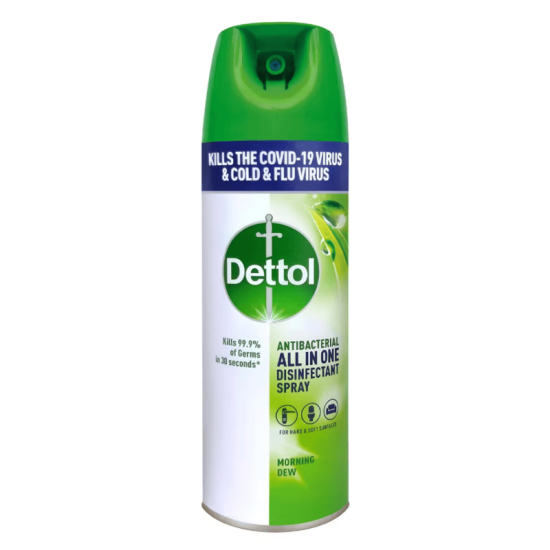 DETTOL DESINFECTANT SPRAY MORNING DEW 450ML