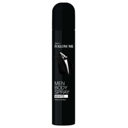 FOLLOW ME MEN'S BODY SPRAY - WHITE 75ML FOLLOW ME MEN'S BODY SPRAY - WHITE 75ML