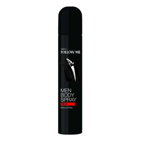 FOLLOW ME MEN'S BODY SPRAY - RED 7ML