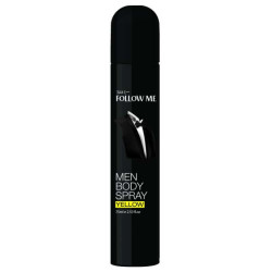 FOLLOW ME MEN'S BODY SPRAY - YELLOW 75ML FOLLOW ME MEN'S BODY SPRAY - YELLOW 75ML