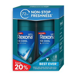 REXONA MEN DEODORANT ICE COOL 2*45ML REXONA MEN DEODORANT ICE COOL 2*45ML