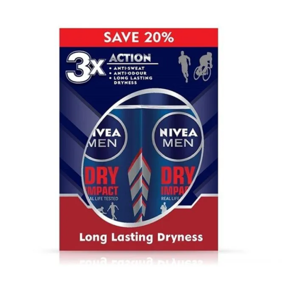 NIVEA MEN DEODORANT - DRY IMPACT 50ML*2