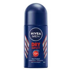 NIVEA MEN DEODORANT ROLL ON - DRY IMPACT 50ML NIVEA MEN DEODORANT ROLL ON - DRY IMPACT 50ML