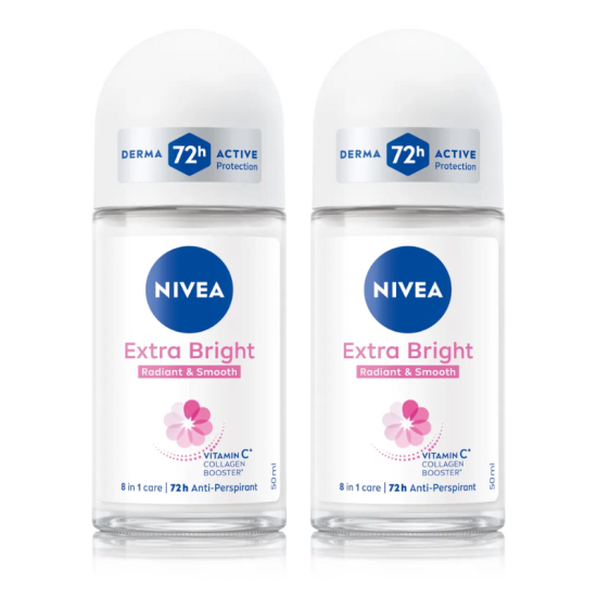 NIVEA WOMEN DEODORANT - RADIANT SMOOTH 50ML*2