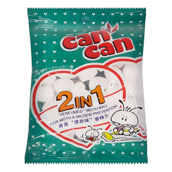 CAN CAN 2IN1 MOTH BALL 160G CAN CAN 2IN1 MOTH BALL 160G