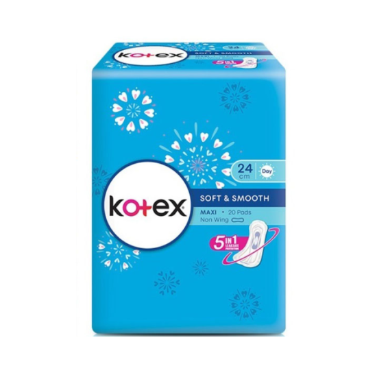 KOTEX SOFT & SMOOTH MAXI 24CM 20S