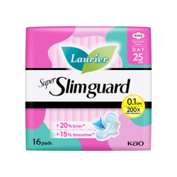 LAURIER SUPER SLIM GUARD 25CM 16's LAURIER SUPER SLIM GUARD 25CM 16's