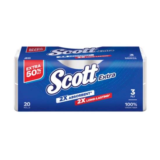 SCOTT EXTRA BATHROOM TISSUE 2PLY 180S*20R