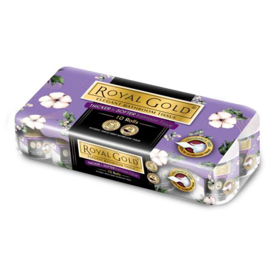 ROYAL GOLD ELEGANT TOILET ROLL 210S*10R