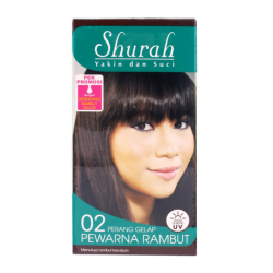SHURAH PEWARNA RAMBUT - PERANG GELAP 40G