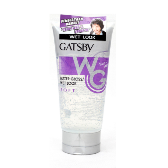 GATSBY WATER GLOSS TUBE GEL - SOFT 170GM GATSBY WATER GLOSS TUBE GEL - SOFT 170GM