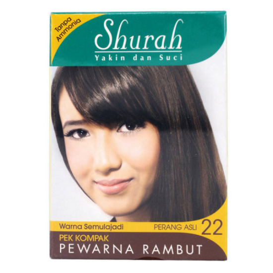 SHURAH PEWARNA RAMBUT ( KOMPAK )- PERANG ASLI 40ML SHURAH PEWARNA RAMBUT ( KOMPAK )- PERANG ASLI 40ML