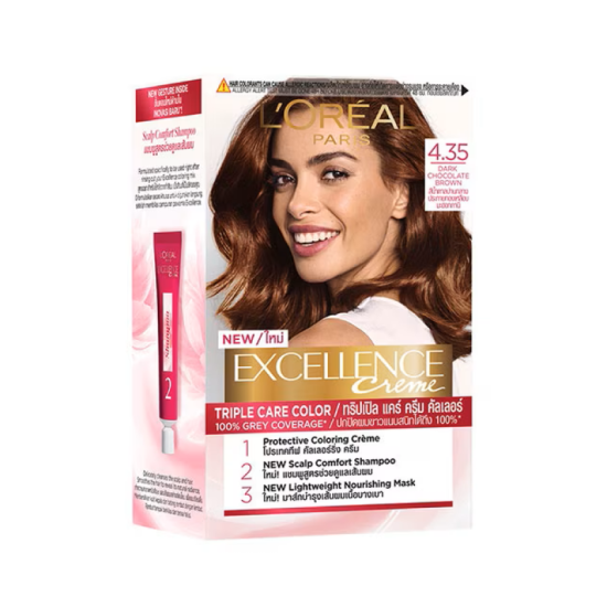 L'OREAL EXC H/COL. - 4.35 V/BROWN 120ml