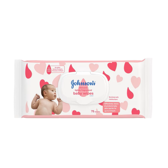 JOHNSON'S BABY SKINCARE LIGHTY WIPES 75'S